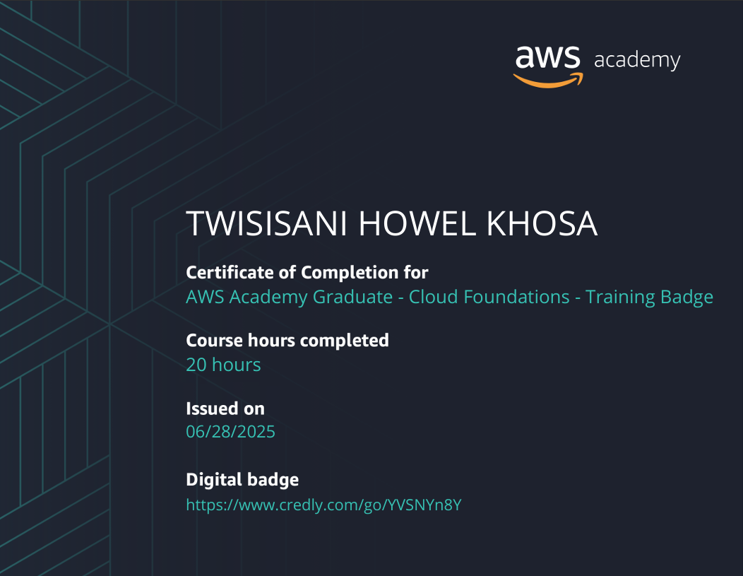 AWS Cloud Foundations
