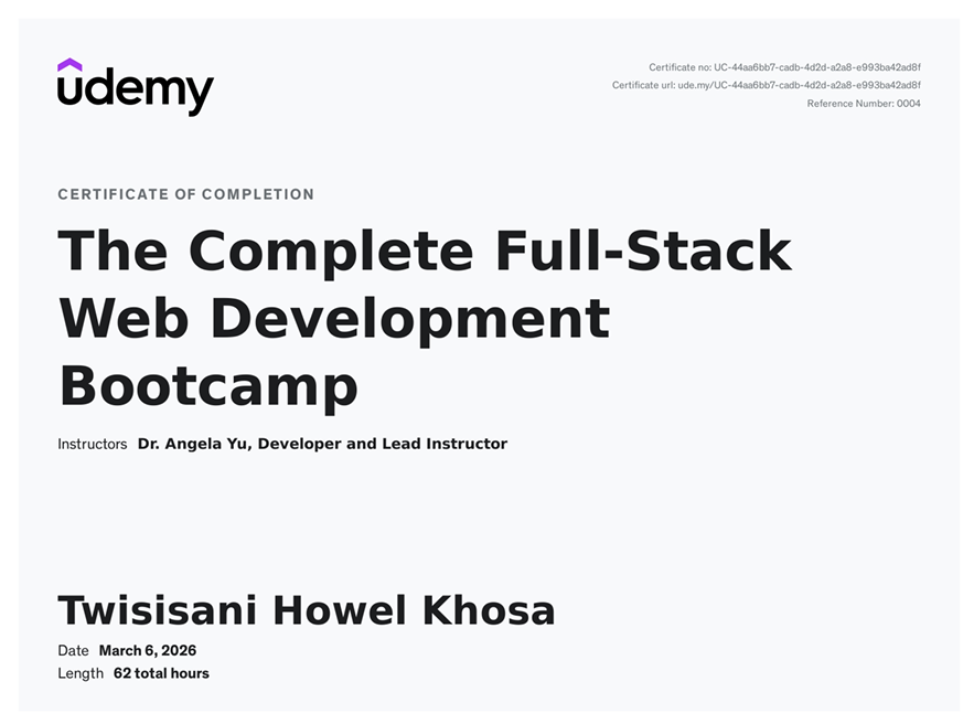 Full-Stack Web Development