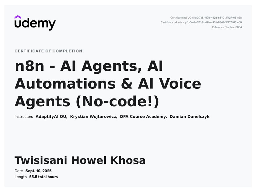 n8n AI Agents & Automations